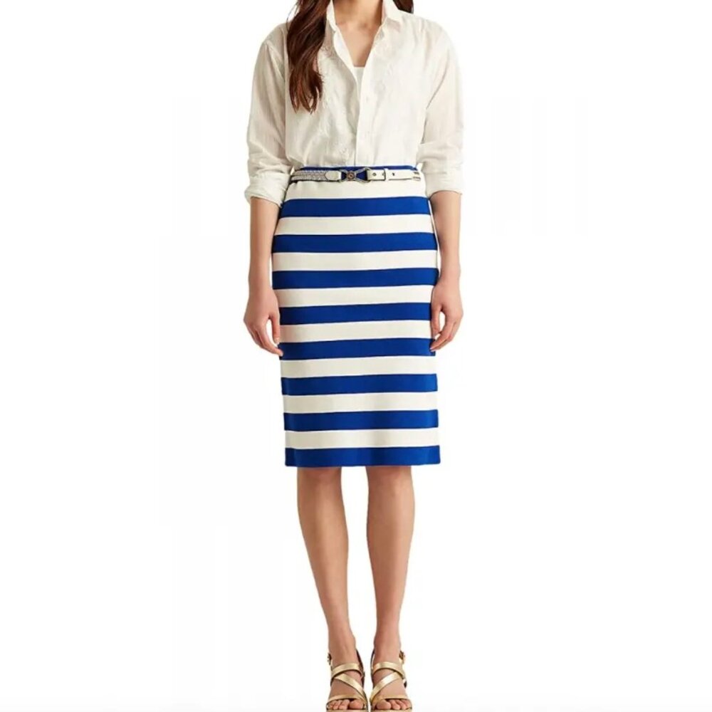 Lauren Ralph Lauren Striped Pencil Skirt